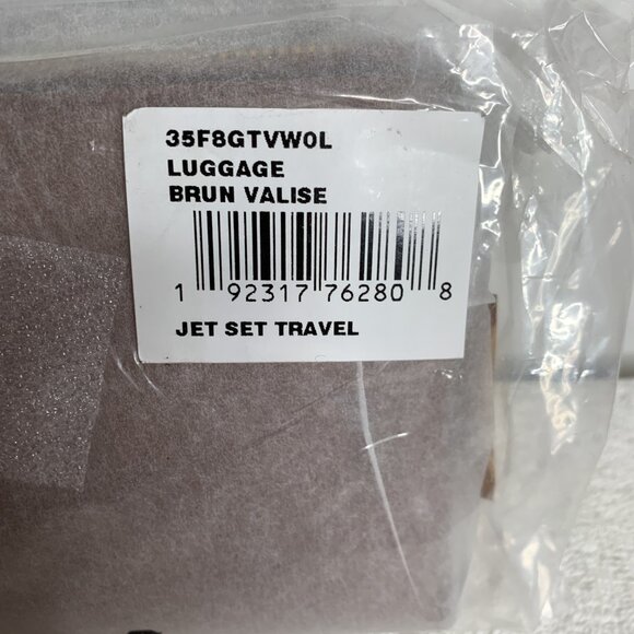 Michael Kors Jet Set Travel Double Zip Leather Wallet Phone Wristlet Luggage NWT - Picture 6 of 6